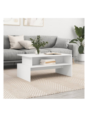 Sonata H Кафе маса, бяла, 90x55x42,5 см, инженерно дърво