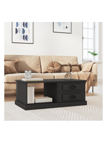 Sonata H Кафе маса, черна, 90x50x35 см, инженерно дърво