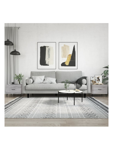 Sonata H Кафе маси, 2 бр, сив сонома, 50x50x40 см, инженерно дърво