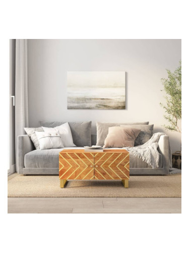 Sonata H Кафе маса, кафява, 80x50x40 см, мангово дърво масив