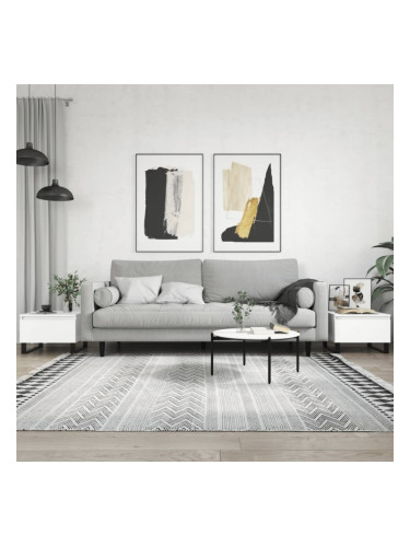 Sonata H Кафе маси, 2 бр, бели, 50x46x35 см, инженерно дърво