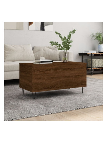 Sonata H Маса за кафе, кафяв дъб, 90x44,5x45 см, инженерно дърво