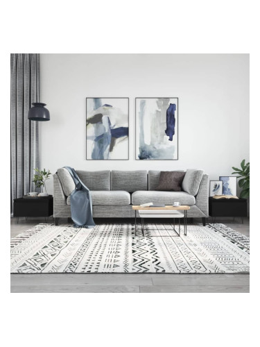 Sonata H Кафе маси, 2 бр, черни, 50x46x35 см, инженерно дърво