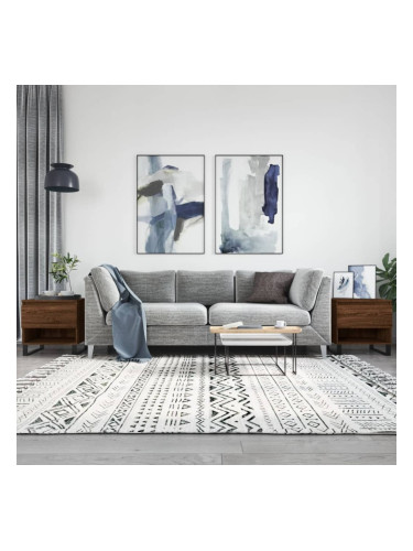 Sonata H Кафе маси, 2 бр, кафяв дъб, 50x46x50 см, инженерно дърво