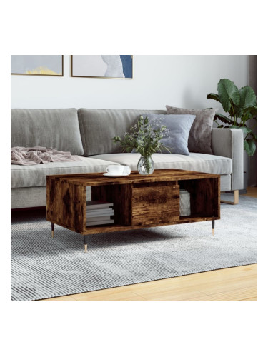 Sonata H Кафе маса, опушен дъб, 90x50x36,5 см, инженерно дърво