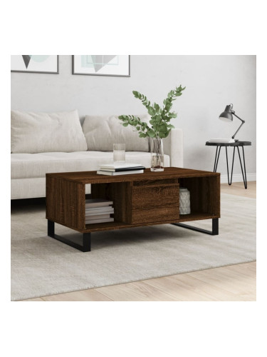 Sonata H Кафе маса, кафяв дъб, 90x50x36,5 см, инженерно дърво