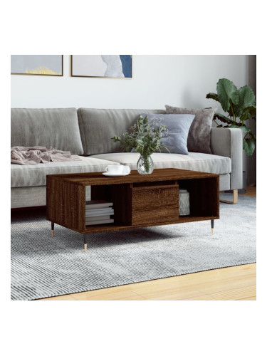 Sonata H Кафе маса, кафяв дъб, 90x50x36,5 см, инженерно дърво