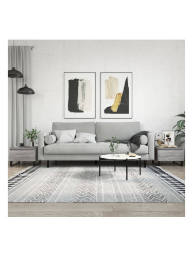 Sonata H Холни маси, 2 бр, сив сонома, 50x46x35 см, инженерно дърво