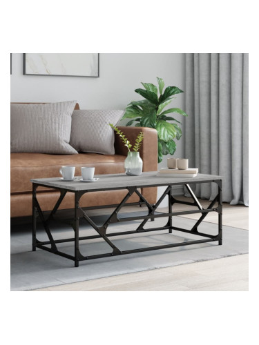 Sonata H Кафе маса, сив сонома, 100x50x40 см, инженерно дърво