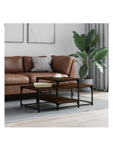 Sonata H Кафе маса, кафяв дъб, 102x60x45 см, инженерно дърво