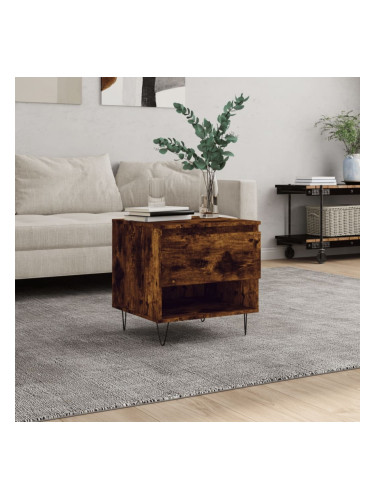 Sonata H Маса за кафе, опушен дъб, 50x46x50 см, инженерно дърво