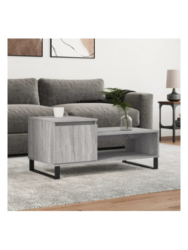 Sonata H Кафе маса, сив сонома, 100x50x45 см, инженерно дърво