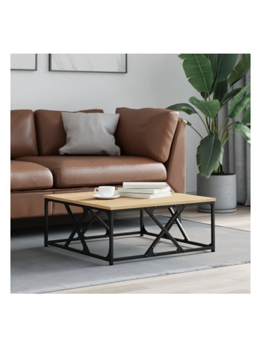 Sonata H Кафе маса, дъб сонома, 70x70x30 см, инженерно дърво