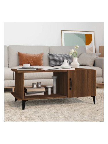 Sonata H Кафе маса, кафяв дъб, 90x50x40 см, инженерно дърво