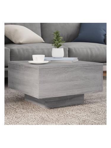 Sonata H Кафе маса, сив сонома, 55x55x31 см, инженерно дърво