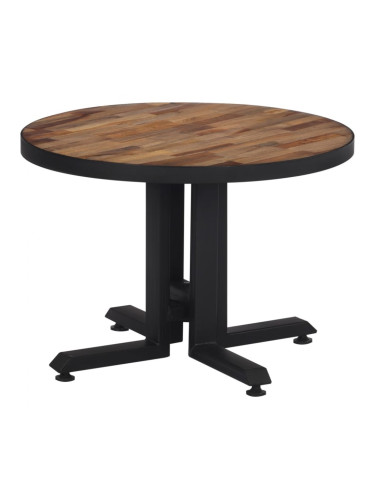 Sonata H Маса за кафе кръгла Ø55x40 см масивно регенерирано тиково дърво