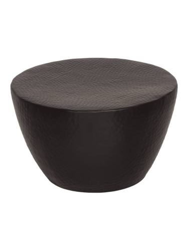 Sonata H Маса за кафе, кован алуминий, Ø 50x30 см, черна