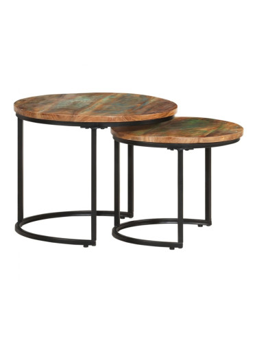 Sonata H Стифиращи маси, 2 бр, регенерирано дърво масив