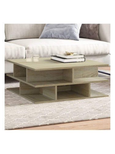 Sonata H Кафе маса, дъб сонома, 70x70x29 см, инженерно дърво