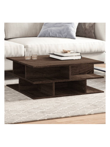 Sonata H Кафе маса, кафяв дъб, 70x70x29 см, инженерно дърво