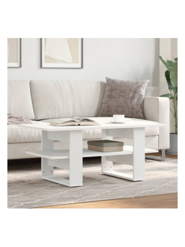 Sonata H Кафе маса, бяла, 102x55x42 см, инженерно дърво