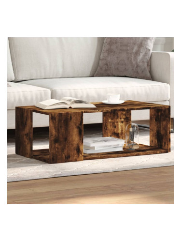 Sonata H Кафе маса, опушен дъб, 89,5x48x30 см, инженерно дърво