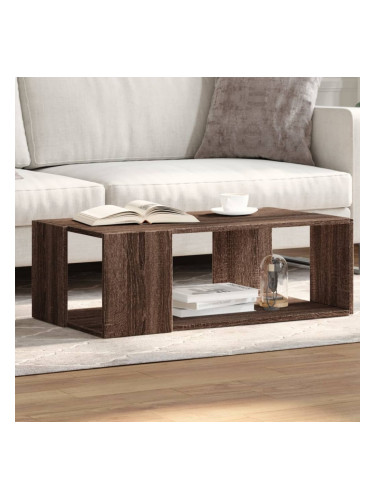 Sonata H Кафе маса, кафяв дъб, 89,5x48x30 см, инженерно дърво