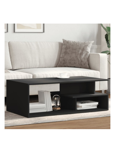 Sonata H Маса за кафе, черна, 102x55x35 см, инженерно дърво