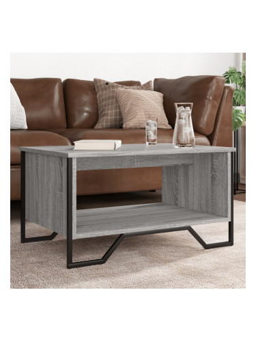 Sonata H Маса за кафе, сив сонома, 75x51x40 см, инженерно дърво