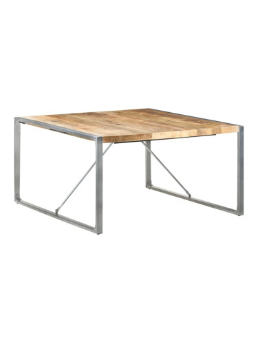 Sonata H Трапезна маса, 140x140x75 cм, грубо мангово дърво