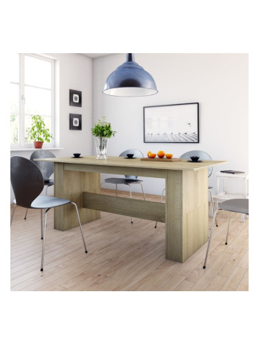 Sonata H Трапезна маса, дъб сонома, 180x90x76 см, инженерно дърво