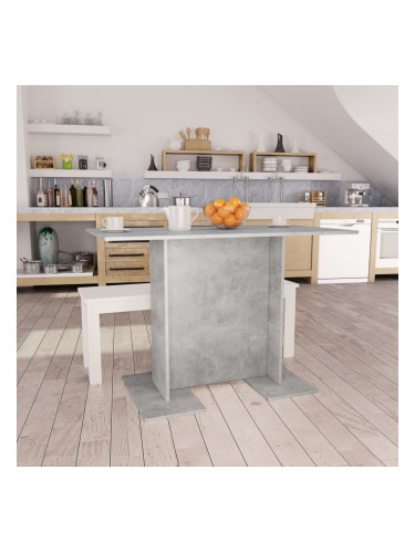 Sonata H Трапезна маса, бетонно сива, 110x60x75 см, инженерно дърво