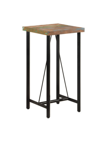 Sonata H Бар маса 55x55x107 см масивно регенерирано дърво и желязо