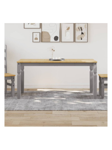 Sonata H Тоалетка Corona, сива, 160x80x75 см, бор масив