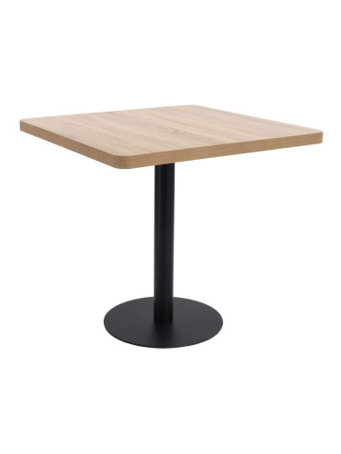 Sonata H Бистро маса, светлокафява, 80x80 см, МДФ