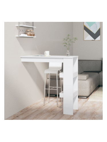 Sonata H Стенна бар маса, бяла, 102x45x103,5 см, инженерно дърво