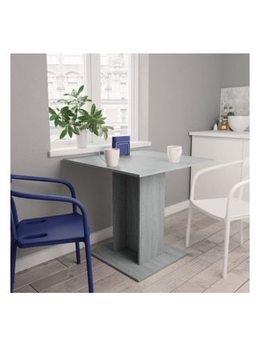 Sonata H Трапезна маса, сив сонома, 80x80x75 см, инженерно дърво