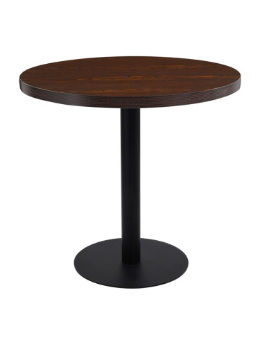 Sonata H Бистро маса, тъмнокафява, 80 см, МДФ