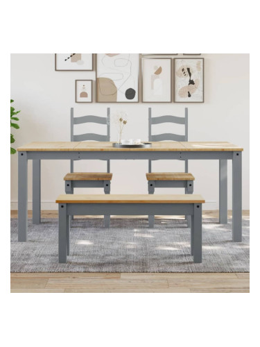 Sonata H Трапезна маса Panama сива 180x90x75 см бор масив