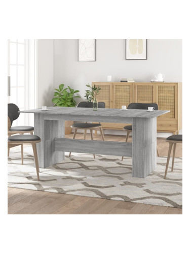 Sonata H Трапезна маса, сив сонома, 180x90x76 см, инженерно дърво