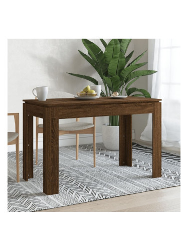 Sonata H Трапезна маса, кафяв дъб, 120x60x76 см, инженерно дърво