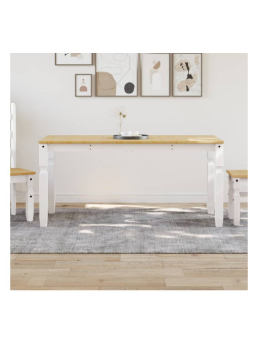 Sonata H Тоалетка Corona, бяла, 160x80x75 см, бор масив