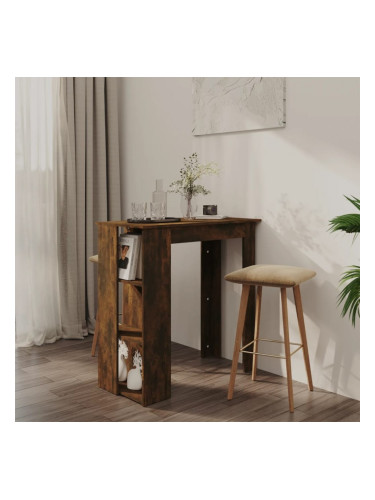 Sonata H Бар маса с рафт, сонома дъб, 102x50x103,5 см, инженерно дърво