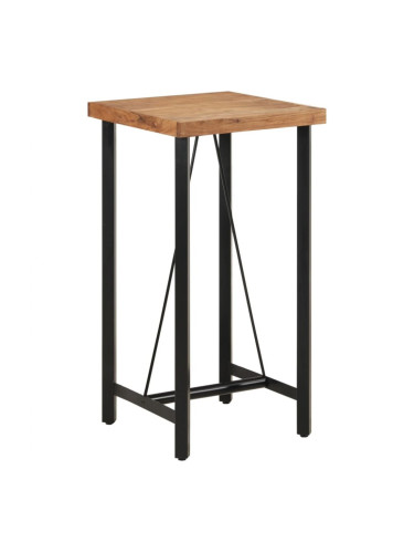 Sonata H Бар маса 55x55x107 см масивно дърво акация и желязо