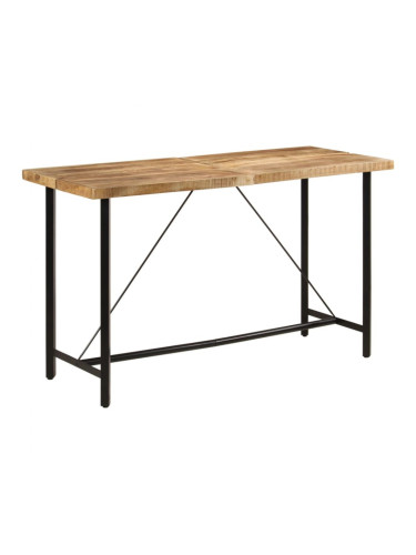 Sonata H Бар маса 180x70x107 см масивно мангово дърво и желязо