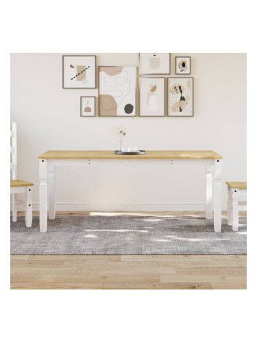 Sonata H Тоалетка Corona, бяла, 180x90x75 см, бор масив