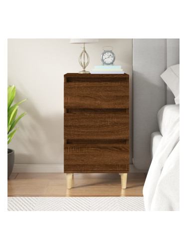 Sonata H Нощно шкафче, кафяв дъб, 40x35x70 см, инженерно дърво