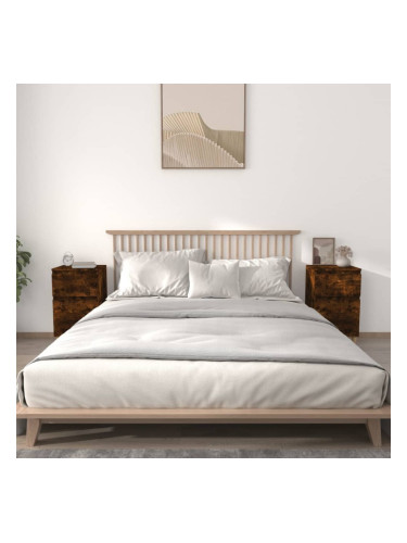 Sonata H Нощни шкафчета, 2 бр, опушен дъб, 40x35x70 см