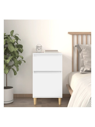 Sonata H Нощно шкафче, бяло, 40x35x70 см