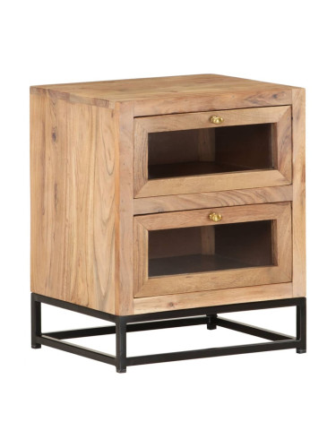 Sonata H Нощно шкафче, 40х30х50 см, акациево дърво масив